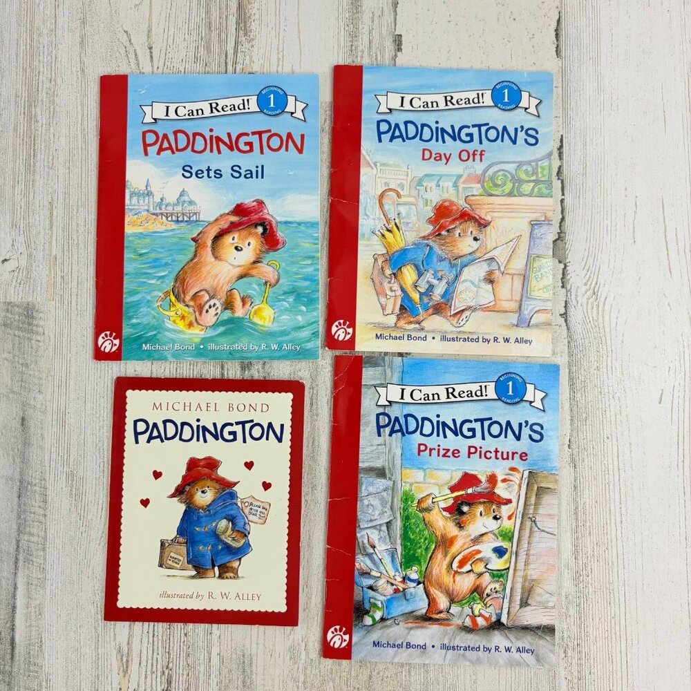 Lot of 4 Paddington Bear Mini Books Chick-fil-A Kids Meal